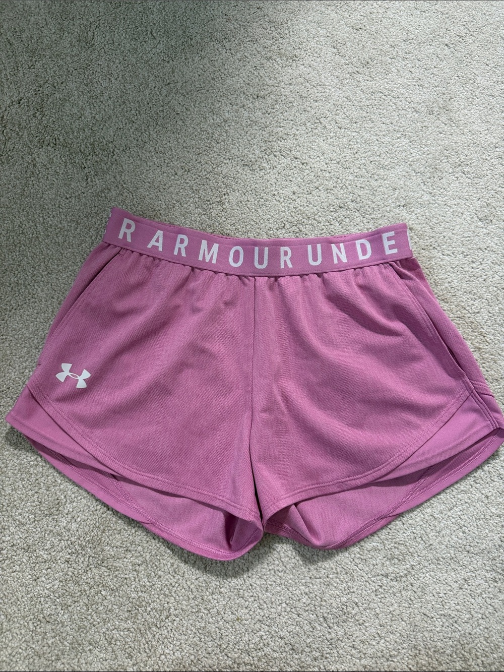 Under Armour Pink Athletic Running Shorts